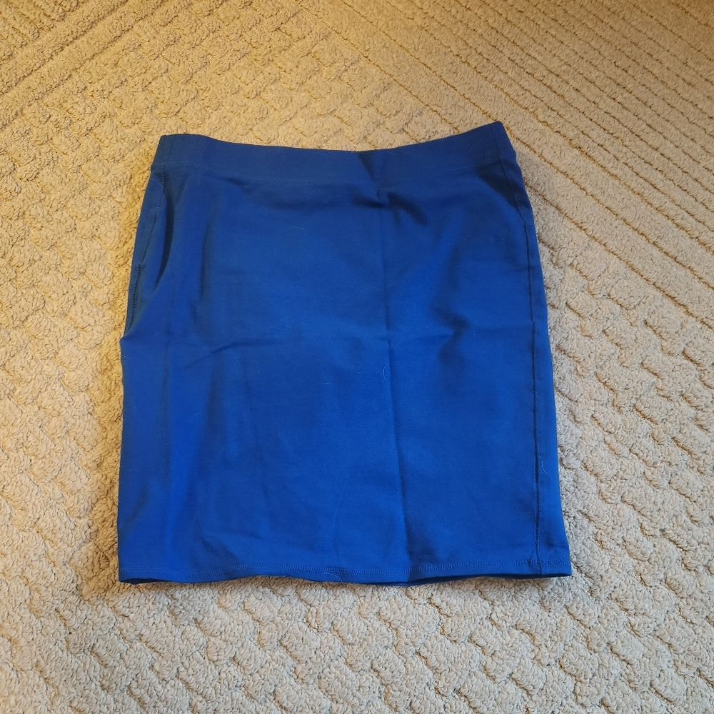 Blue mini skirt